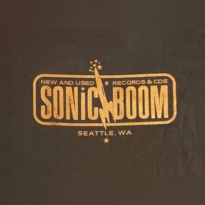 vintage Sonic Boom Records Seattle t-shirt grunge metal vinyl seahawks mariners